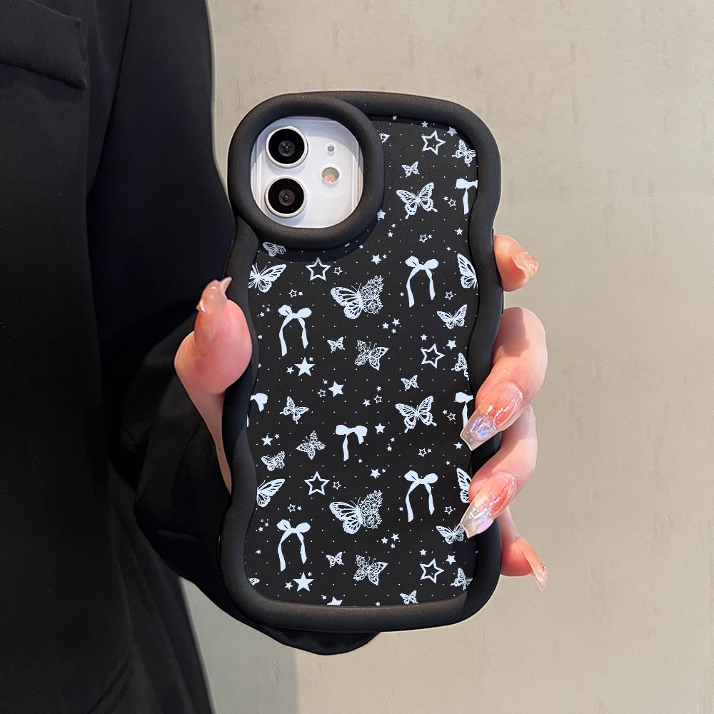 Окрашенный узор Big Wave Edge Мягкий силиконовый материал Macaron чехол для телефона противоударный защитный резиновый чехол для OnePlus Vivo Motorola Moto