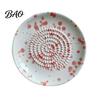 Small Ceramic Grater Bowl, Manual Ginger Garlic Mincer with Ink Splash Pattern, Multi-use Dish Pepper Grinding Plate for Wasabi Daikon, Dishwasher