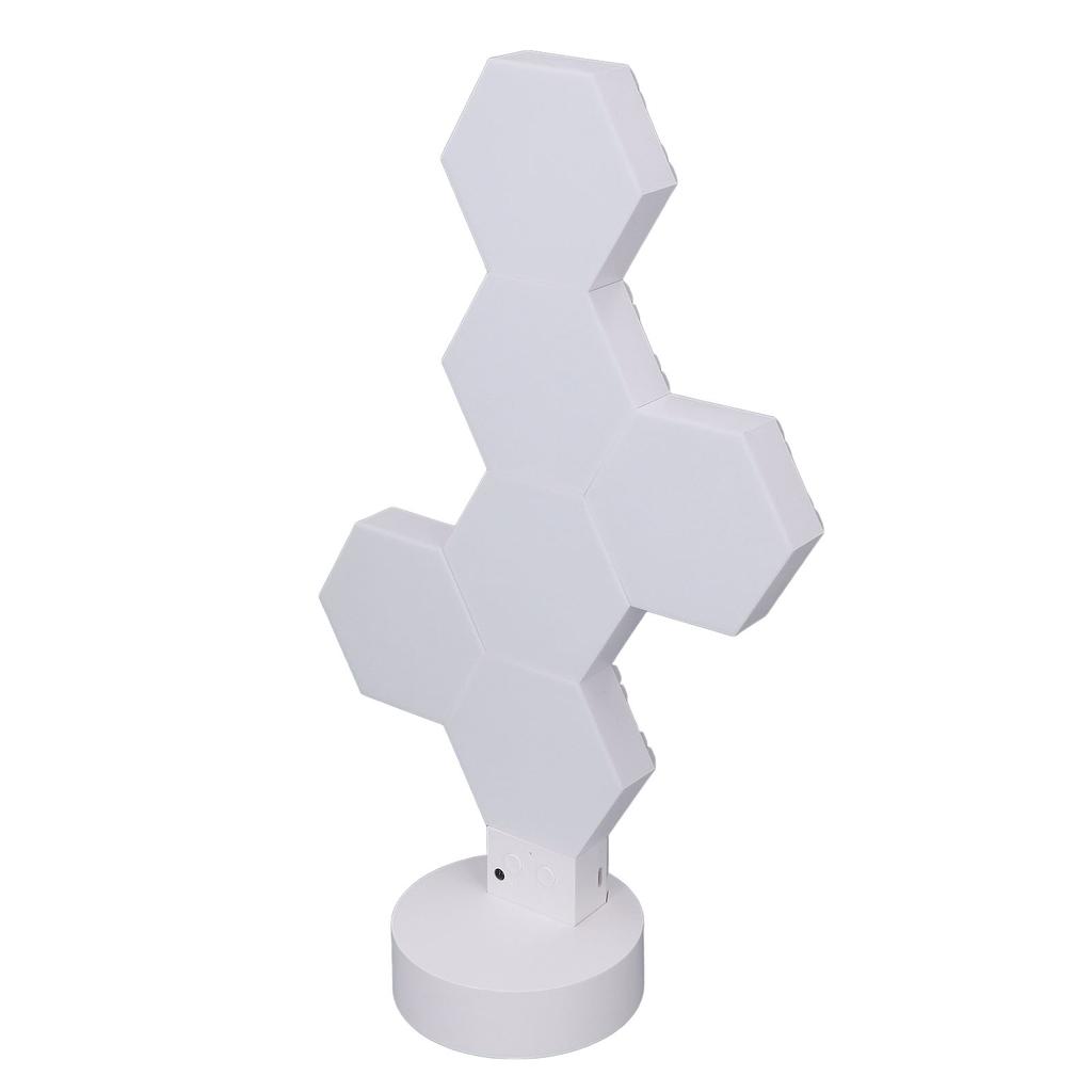 6шт светодиодных шестиугольных ламп для настенного беспроводного RGB музыкального синхронизатора DIY шестиугольный игровой свет с пультом дистанционного управления