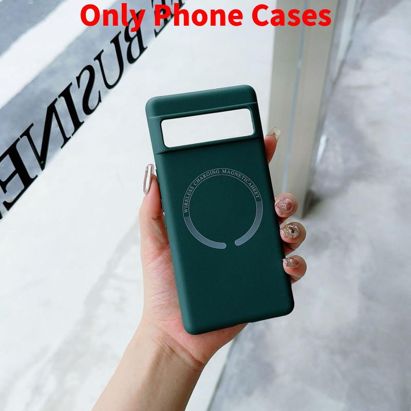 For Google Pixel 8a Liquid Silicone Magnetic Shockproof Case With Anti Fingerprint And Heat Dissipation For Trendy Use