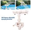 Ground Pool Fountain Sturdy 360 Degree Pool Waterfall Fountain Rustproof Battery Operated Easy To Install for Relaxation