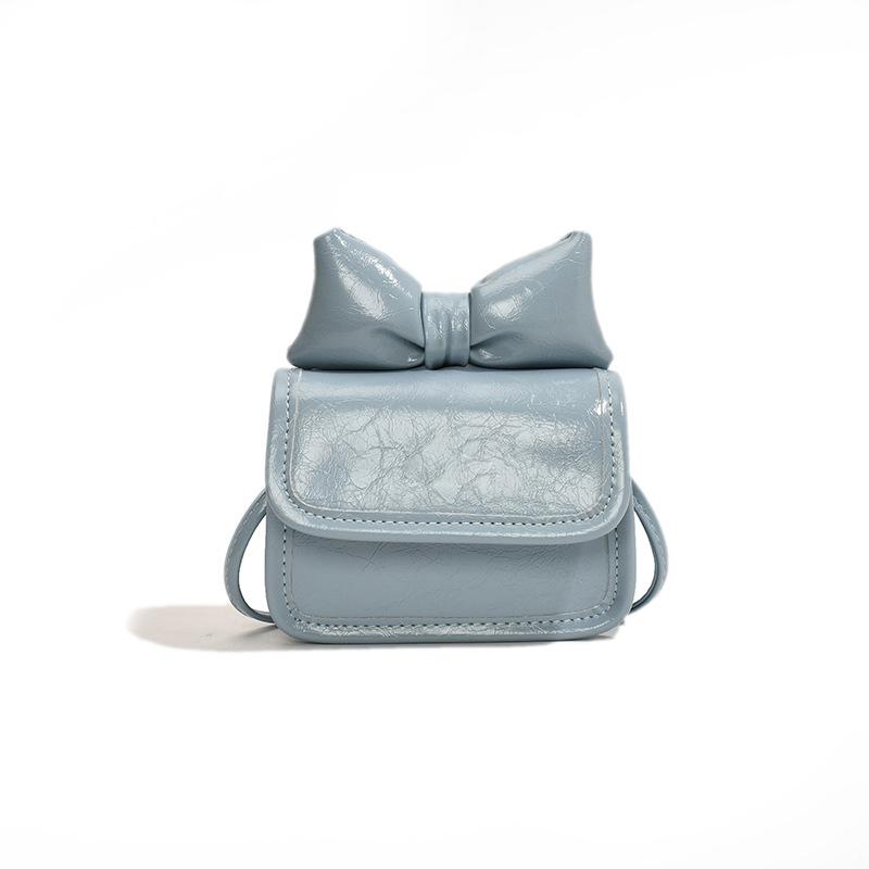 Mini Bow Crossbody Bag Fashion Pu Solid Lipstick Storage Shoulder Bags Trend Messenger Tote Exquisite Purses