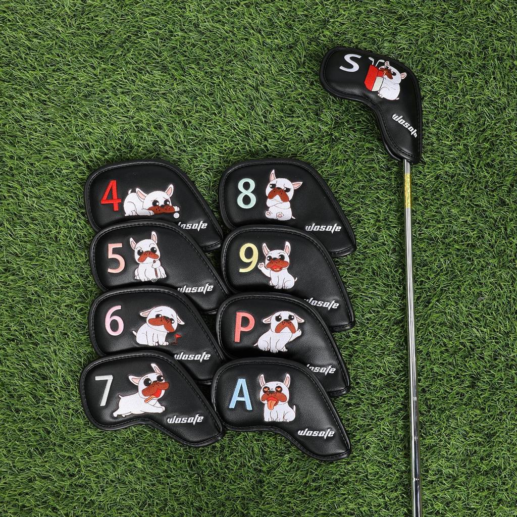 Комплект из 9 чехлов для головок клюшек для гольфа для защиты