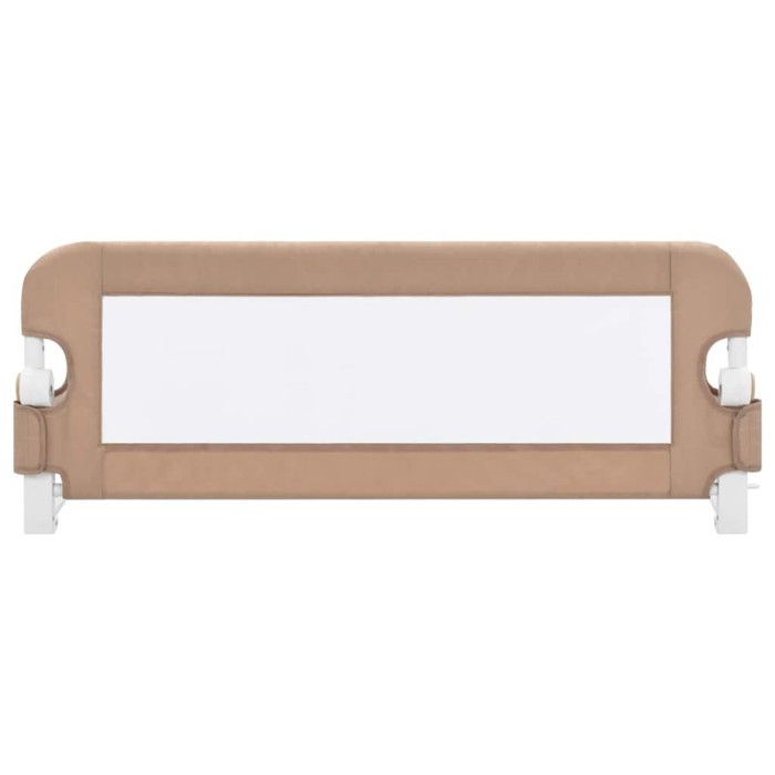 VidaXL Barrière de lit enfant Taupe 102x42 cm Polyester 10164