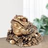 Feng Shui Wealth Fortune Toad Figurine Desk Decoration for Home Office Decor
