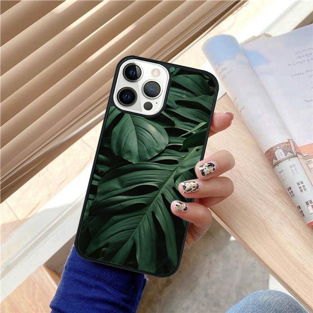 Чехол для телефона Монстера Цветок Тропические Зеленые Листья Для iPhone 17 Air 15 16 Чехол 14 13 Pro Max 12 11 Pro Max Max Plus
