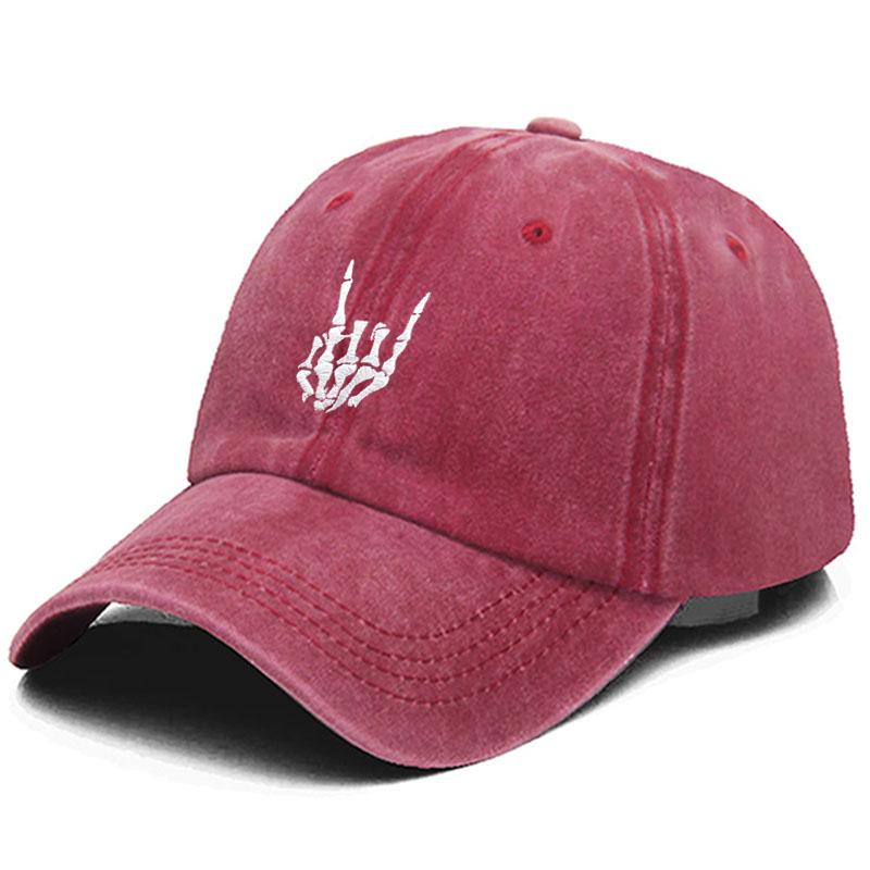 Бейсбольная кепка с вышивкой в ​​виде скелета, регулируемая бейсбольная кепка из мягкого хлопка унисекс для женщин, Прямая поставка