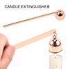 Bell Candle Extinguisher with Long Handle Polished Stainless Steel Tealight Candle Wick Flame Snuffer Putting Out Candle Stopper Candle Accessories
