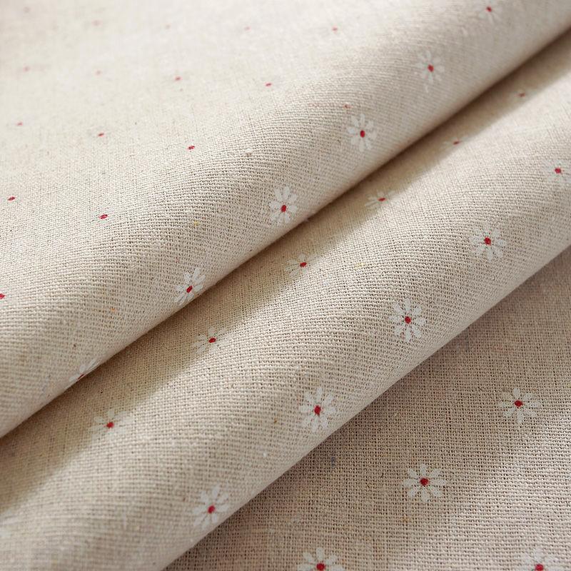 150x50cm Cotton Linen Blue Retro Orchid Fabrics Rural and Pastoral Style Handmade Curtains Handbags Handmade DIY Home Decoration