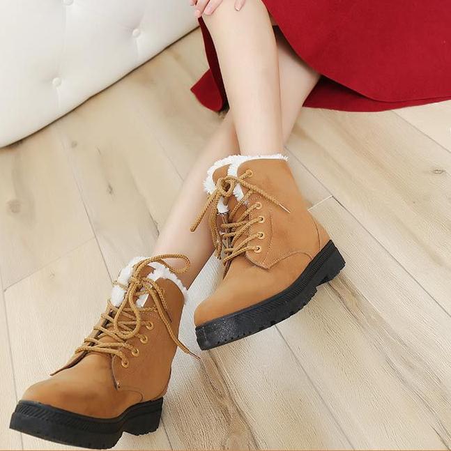 2023 Fashion Boots Winter Boots Snow Boots Women's Large Size Warm Boots Women's Cotton Shoes