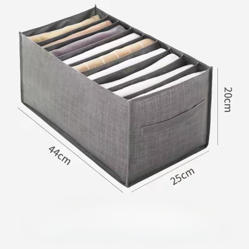 Jeans Storage Box,Clothes Pants Storage God Storage Basket,Underwear Sundry Storage Drawer,Compartmentalized Organizer