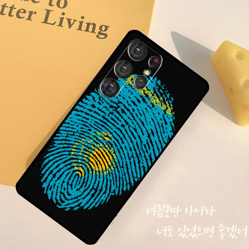 Чехол для телефона Флаг Казахстана Для Samsung Galaxy S25 S24 Ultra S9 S10 S20 S22 S21 Plus S23 FE Задняя крышка