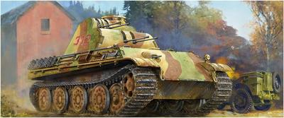 Vespid Models 1/72 Немецкий танк-истребитель зенитный Пантера G с счетверенной 20-мм пушкой Пластиковая модель в наборе VPM720012 (Формованный цвет)