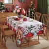Festive Christmas Tablecloth Waterproof Oil Resistant Digital Print Dining Table Cover