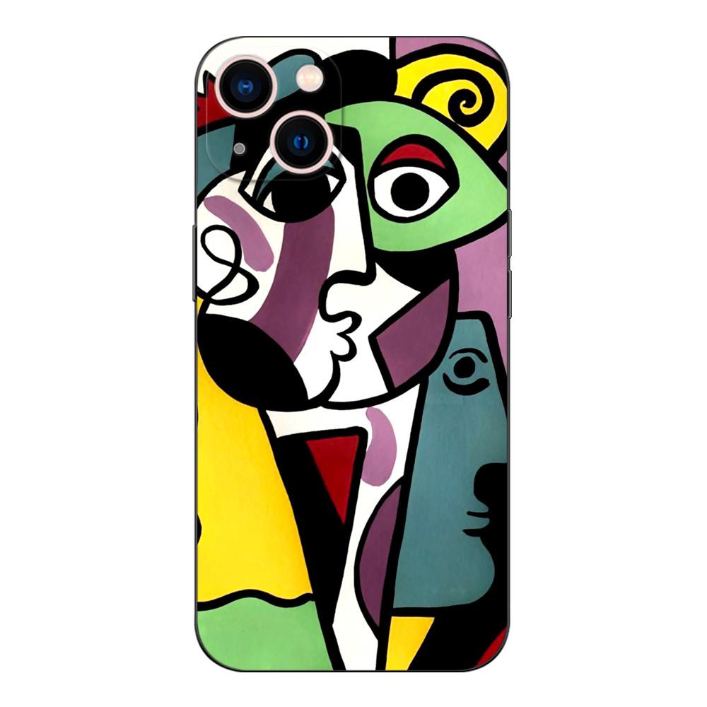 Black tpu Case For Huawei P30 Lite P30 Pro P40 LITE E P Smart 2020 Cover Picasso abstract Art painting