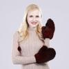 Модные зимние перчатки из натурального меха норки, мягкие теплые перчатки из 100% натурального меха норки, женские эластичные перчатки из натурального меха, вязаные меховые перчатки