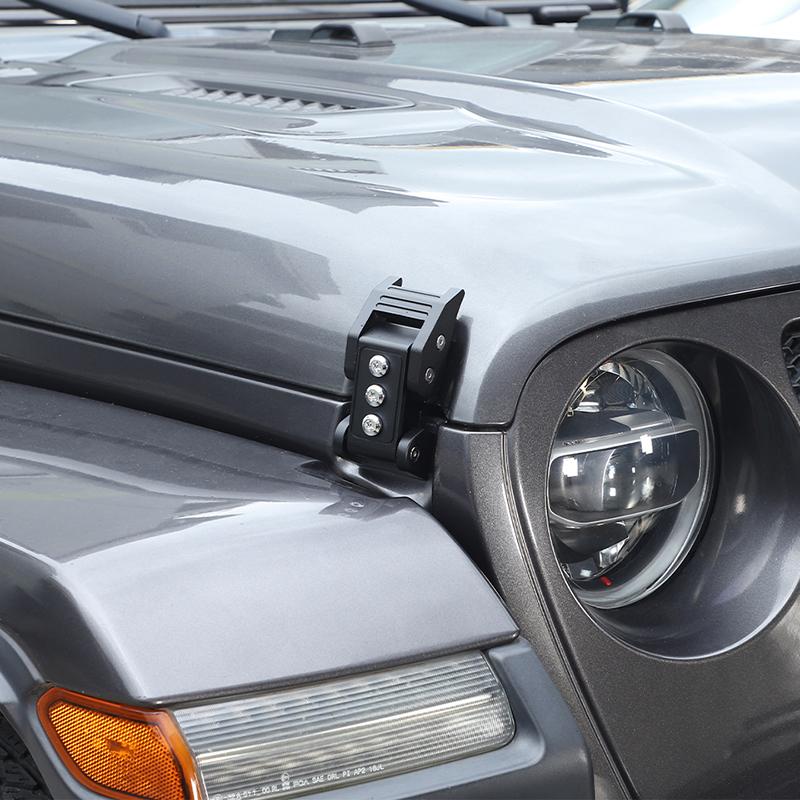 Engine Hood Latches Locking Hood Catch Kit Metal Hood Locks Fit for Jeep Wrangler JK JL JT