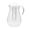 3-Quart Plastic Pitcher with Lid and Removable Ice Core Durable BPA Free Shatterproof Drinkware Indoor Outdoor Entertaining