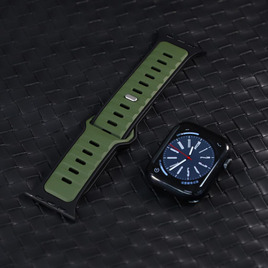 Силиконовый ремешок для Apple Watch Series 10 46 мм 42 мм 41 мм 45 мм 44 мм 40 мм Ultra 2 49 мм спортивный дышащий ремешок для Iwatch Series 10 9 8 7