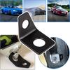 LEXOR 4 Pcs 4 Point Racing Seat Belt Tie Down Hook Buckets Seat Harness Bolts L-Shaped Stay Hook Bracket