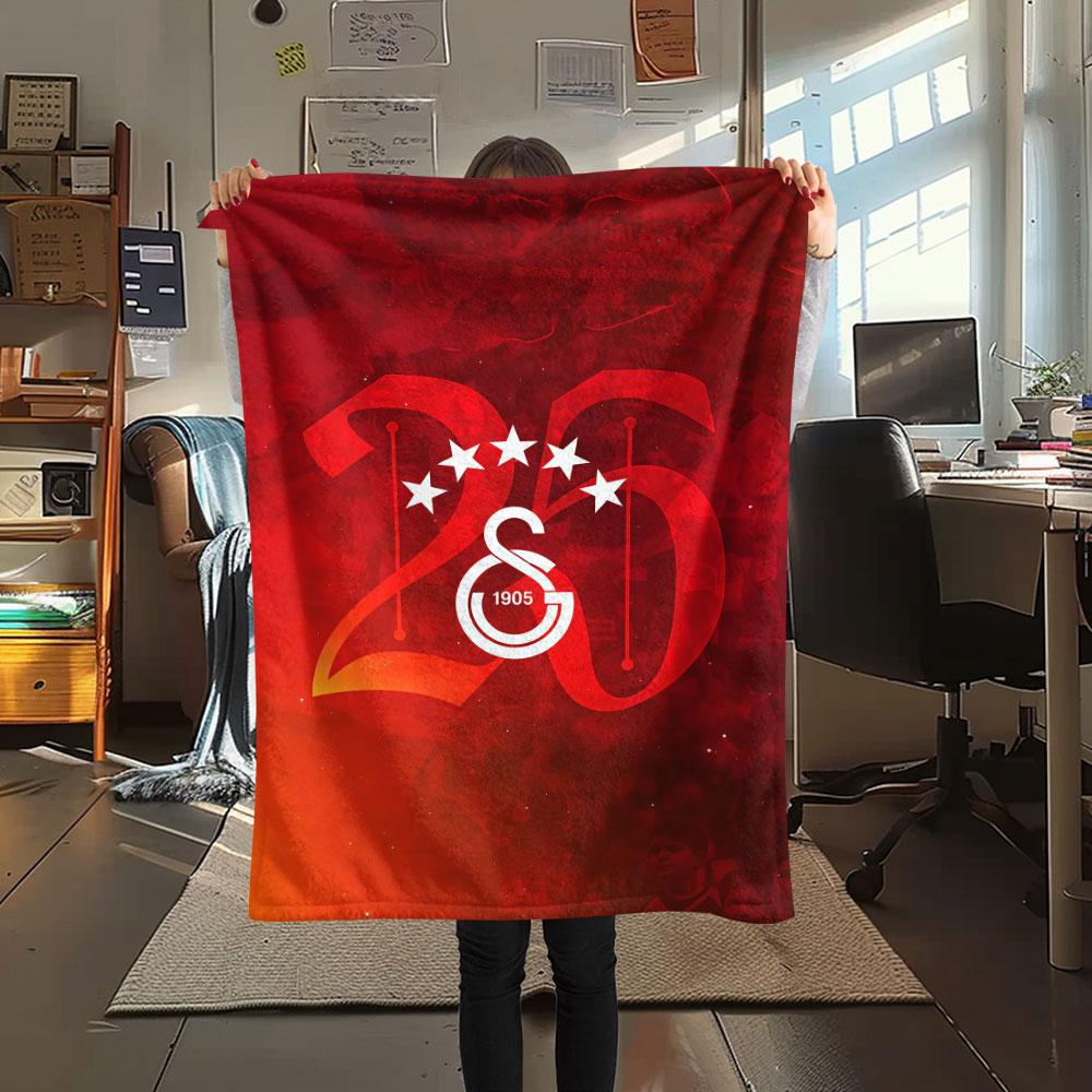 1PC Galatasaray Rush Blanket, High quality Comfortable for All Seasons, Home Decor, Warmth and Comfort