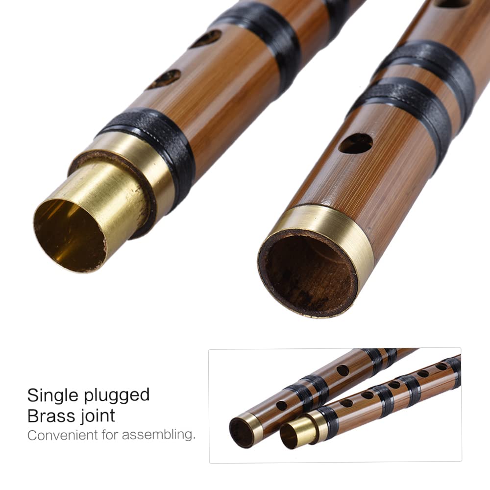 RUSUO Plastic Shakuhachi, Pluggable Handmade Bitter ShakuhachiDizi Traditional Chinese Woodwind Instrument In E Key for BeginnerStudy Level