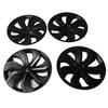4 шт. Колпак ступицы колеса Матовый черный Симметричный стиль 19 дюймов Автомобильный колпак ступицы на весь обод