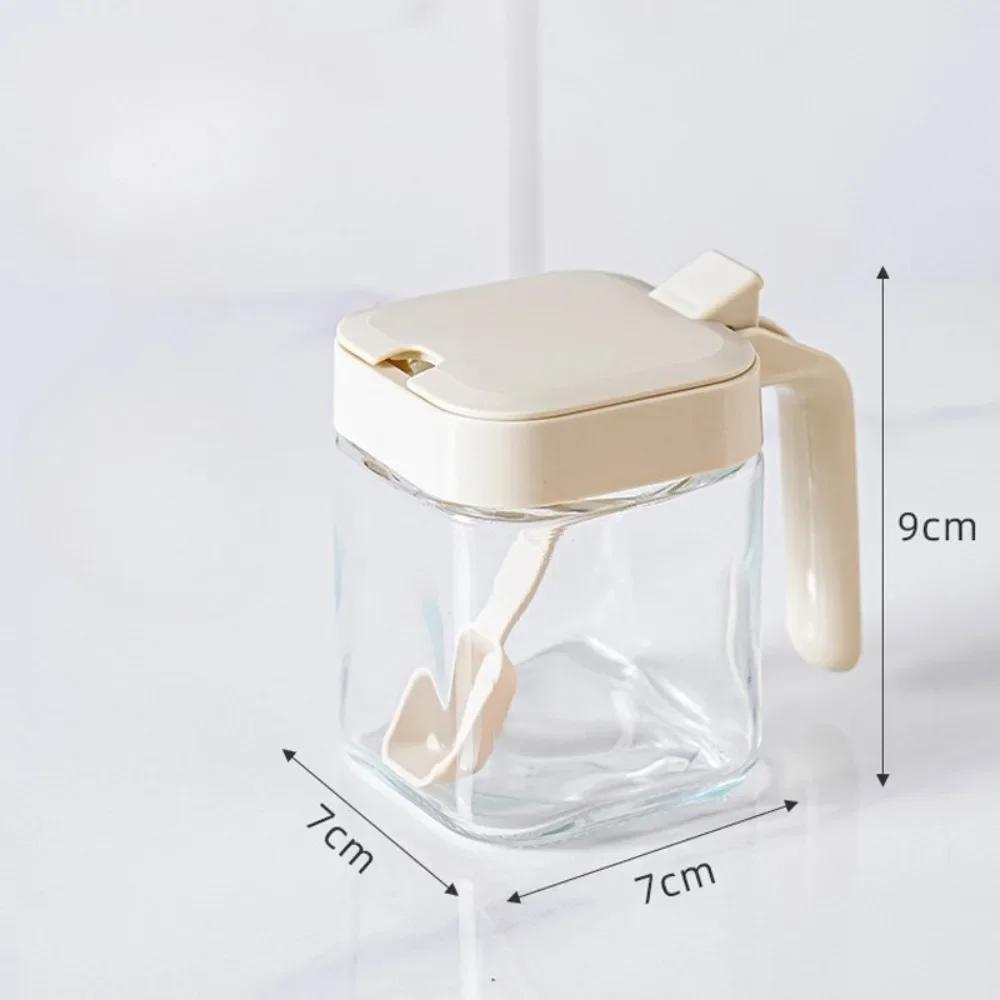 Household Moisture-proof Seasoning Combination Set Glass Pot Kitchen MSG Chicken Sealed Seasoning Box
