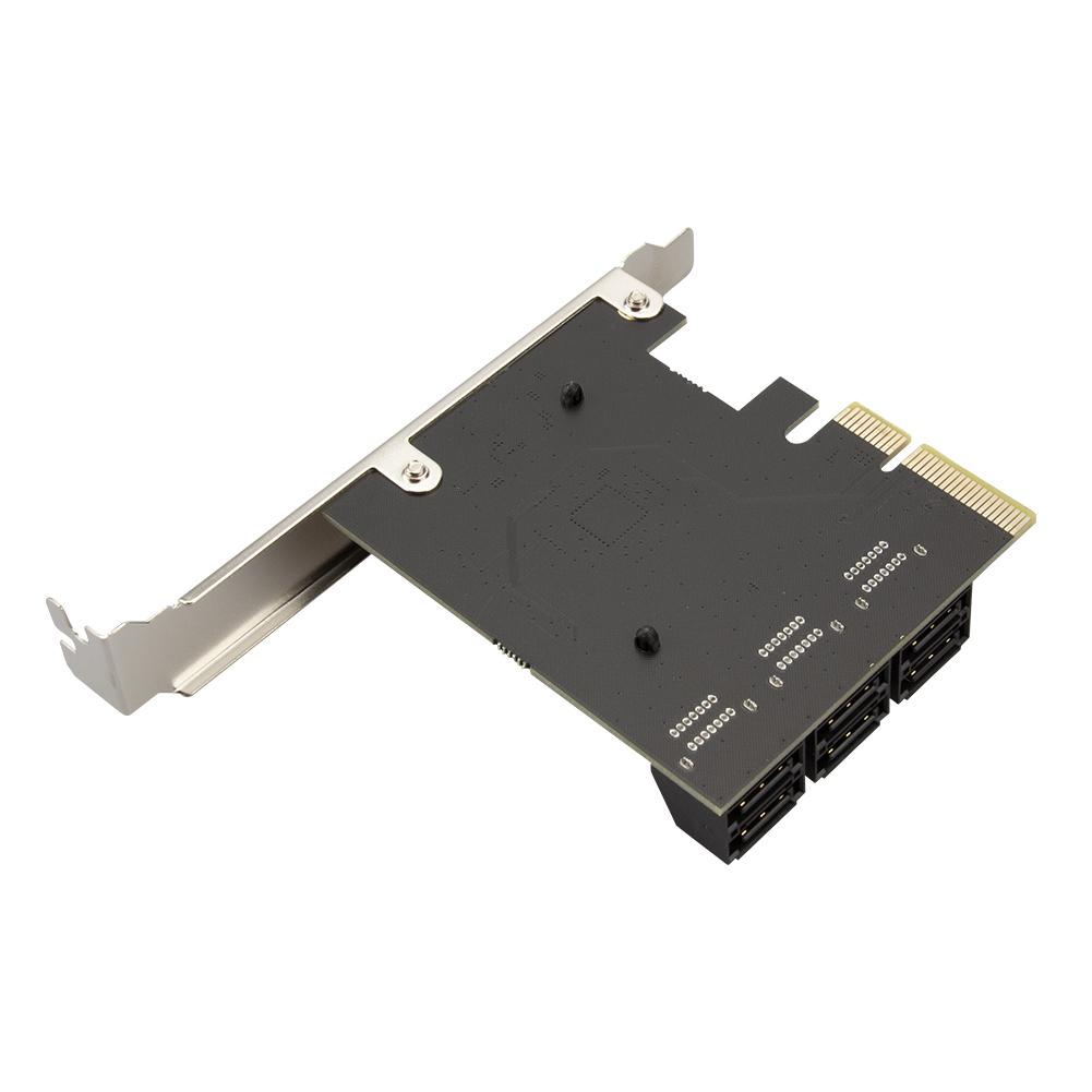 PCIe SATA Adapter 6 Port SATA III to PCI Express 3.0 4X Internal Expansion Card for for Windows  NAS LINUX Accessories