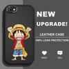 Slim Skin Feeling PU Leather Cute Cartoon Luffy Phone Cover for Infinix VIVO OPPO Reno Realme Huawei Nova Honor Smartphone Case