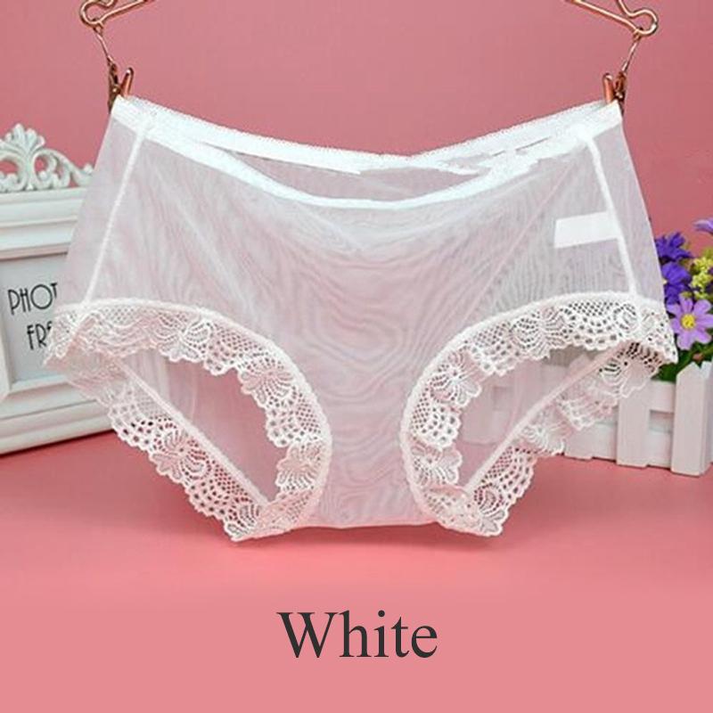 Женские сексуальные прозрачные трусики, сетчатые кружевные трусики, прозрачные однотонные дышащие летние
