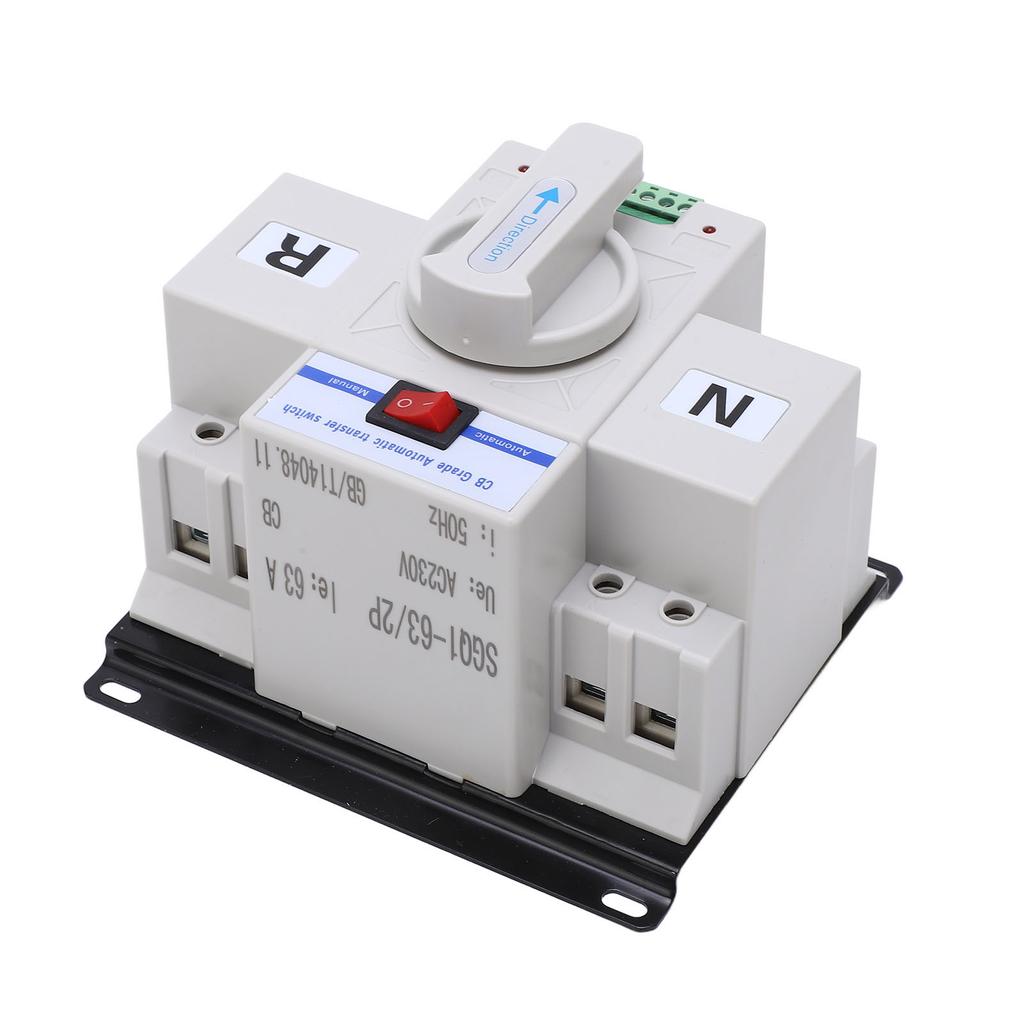 2P автоматический переключатель резерва миниатюрный автоматический выключатель двойной переключатель мощности 230 В 63 А