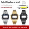 Для модификации корпуса Casio A168 полностью металлический корпус A168WGG-1B A168WEM ремешок безель водозащитное кольцо комплект Прочный комплект для модификации из нержавеющей стали