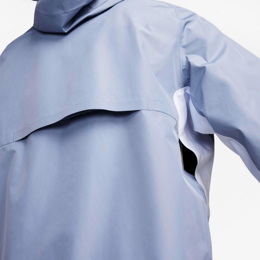 Nike Однотонная повседневная куртка с капюшоном и застежкой-молнией с длинным рукавом Мужские куртки Светло-голубой FB7532-493