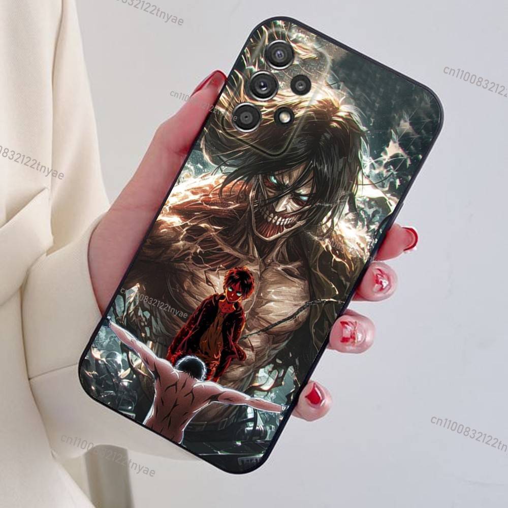 Levi Ackerman Attack on Titan Phone Case For Samsung S24,21,22,23,30,Ultra,20,Plus,Note,10,9,Black soft silicone case
