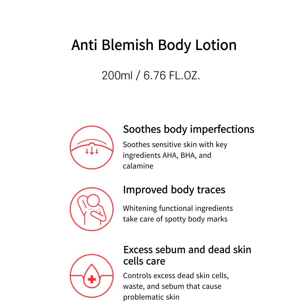 [TIA'M] Anti Blemish Body Lotion (Back & Chest) 200ml