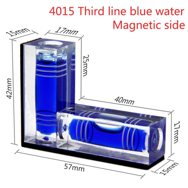 Портативный уровень, пластиковый Г-образный двунаправленный пузырьковый уровень с магнитным уровнем сбоку