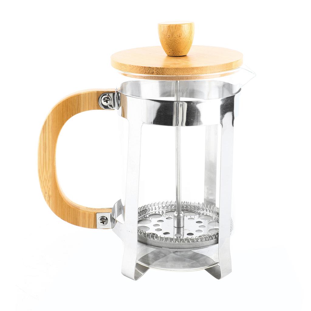 27oz French Press Coffee Maker with Wooden Handle High Density Filter Heat Resistant Borosilicate Glass Teapot Coffee