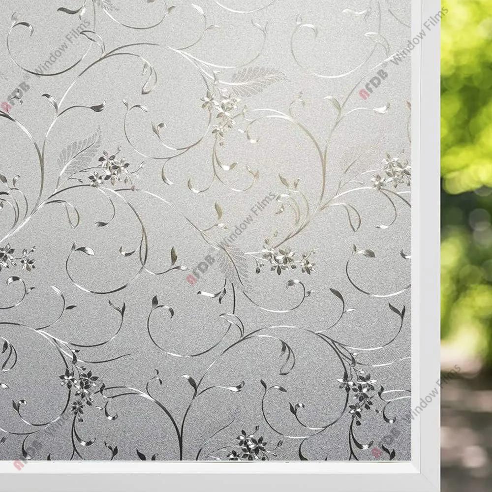 AFDB матовая пленка для защиты окон, статическая наклейка на окно, неклеящаяся пленка для витражного стекла, декоративный стеклянный винил для дома