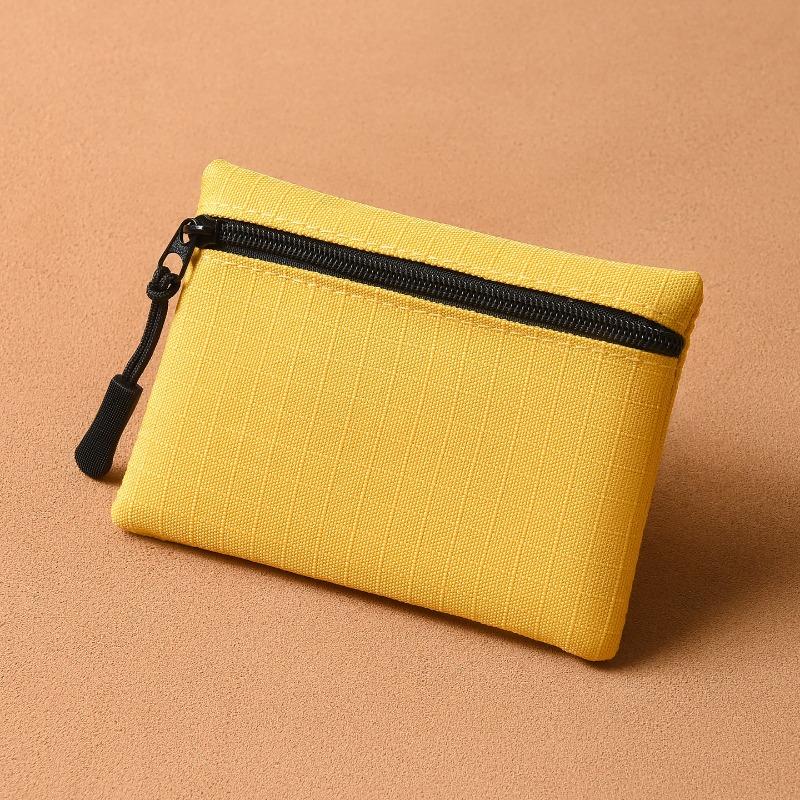 Мини-мешочек для мелочи, простой и портативный, высококачественный тканевый органайзер, на молнии, маленький кошелек, отделение для карт, детский кошелек для монет для студентов.
