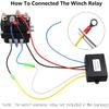 Wireless Winch Remote Control Kit For Car Truck Jeep ATV SUV 12V 24V Handset Recovery Winch Control Remote Electric Remote Control Waterproof Winches