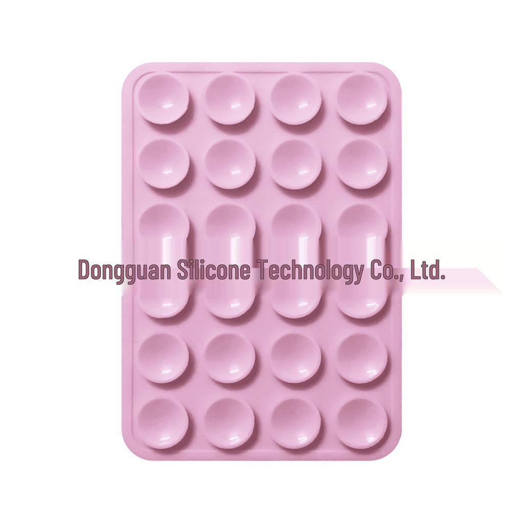 Черная силиконовая противоскользящая подставка для телефона: 24 Портативные, Минималистичные Наклейки на Присосках