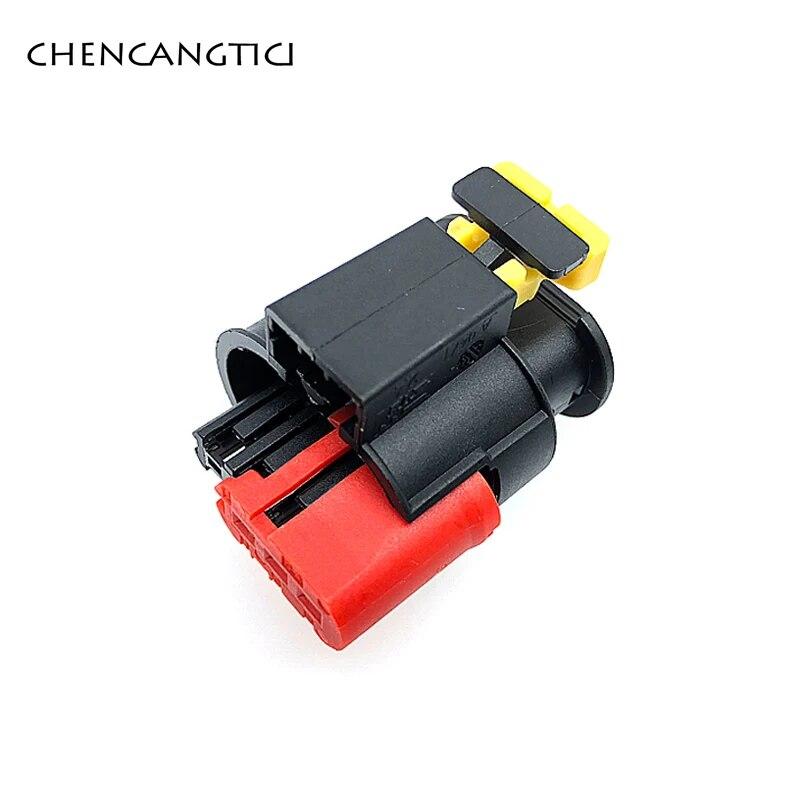1 Set 2/3 Pin Tyco Auto Wire Harness Connector Sealed Sensor Fuel Injector Ignition Coil Socket Plug 284426-1 284425-1