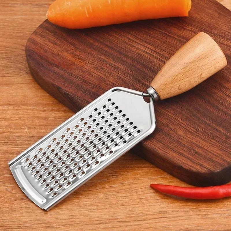 Potato Cheese Grater Practical Carrot Grater Metal Grater Potato Peeling Tool With Wood Handle Cheese Grater Cheese Board