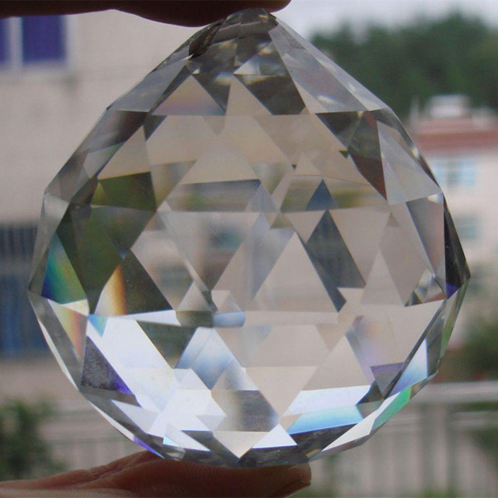 Прозрачные Подарки DIY Аксессуары Подвеска для Люстры Хрустальный Шар Декор для Дома Стекло Граненый