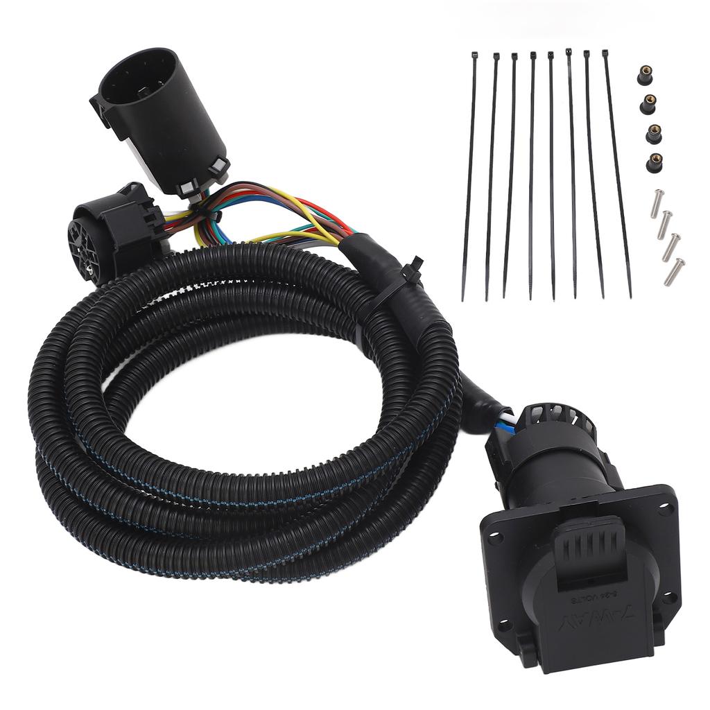 7Pin In Bed Trailer Wiring Harness Stable Connection Safe HC3Z 15A416 A for F‑450 F‑550 Super Duty 2017 to 2022