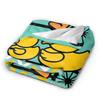 Yellow Duck Blanket  Warm Soft Fashion Plush Throw Blanket For Child Couch Bed Flannel Bedspread Bed Cover