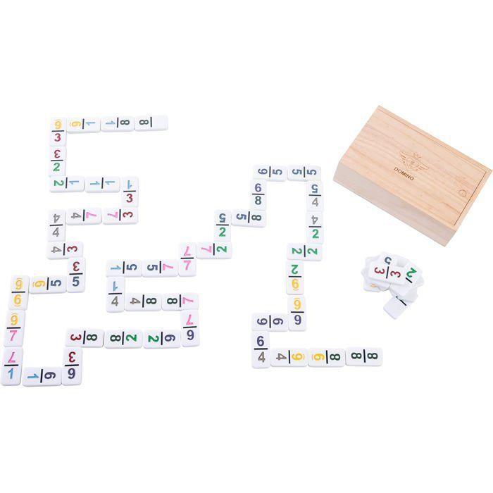 Engelhart - 250125 - Premium Quality Number Dominoes - Double 9 Version - 2-4 Players - 55 8mm Dominoes - Easy Domino Game