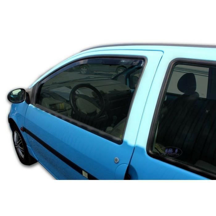 Déflecteurs d'air - J&J AUTOMOTIVE - Heko - Fumé - Renault Twingo 2000-2007 - Installation facile