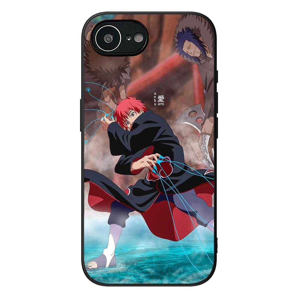 Sasori Narutos Itachi Pain Akatsuki Phone Cover for Apple iPhone 16 15 14 Plus 13 12 Mini 17 Pro Max + ProMax 16E Air Case